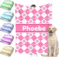 Personalized Paw Print Dog Blanket by Faroishta