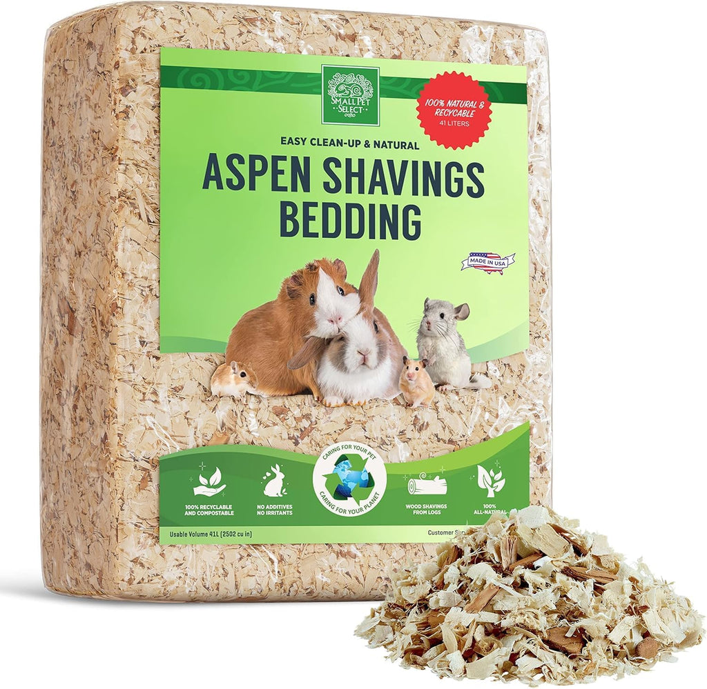 Small Pet Select Premium Aspen Bedding, Rabbit & Guinea Pig, 141 L