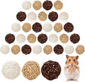 30pcs Bunny Chew Grass Balls, Willow Balls for Rabbits Guinea Pig Chew Toys