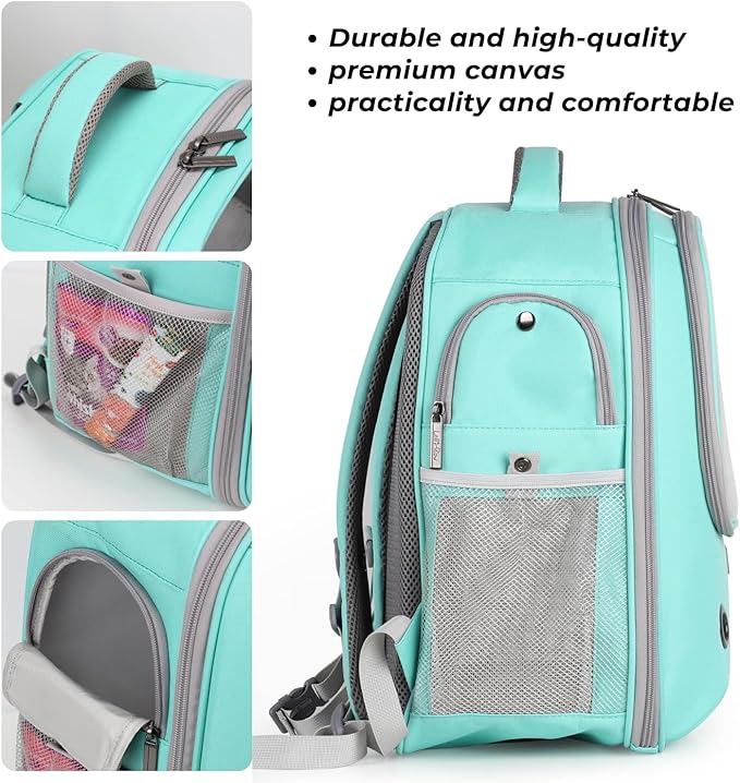 Lollimeow Pet Carrier Backpack, Bubble Backpack Carrier, Cats and Puppies - Image 6