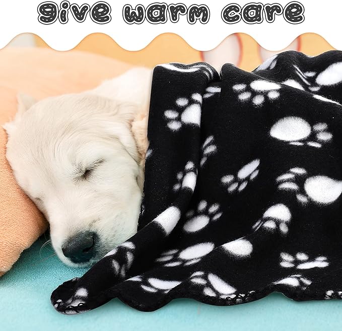 Tatuo 12 Pieces Black Dog Blankets - Image 5