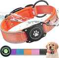 Airtag Dog Collar with Waterproof Air Tag Holder, Luminous Reflective, Soft by OKVSKO