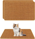 3 Pack Large Cat Scratch Pad 32 x 16 Inches Brown Sisal Mat