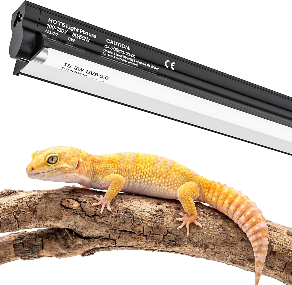 T5 UVB 10.0 Reptile Light Fixture Combo Kit (12Inch)