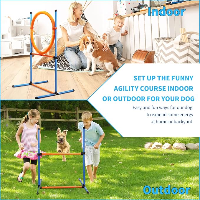 Dog Agility Training Equipment, 72-Piece Obstacle Course Training Starter Kit - Image 2