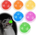 Glow Dog Ball, 2.5” Squeaky Dog Toy Ball, Dog Rubber Ball Toys by LECHONG