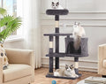 Cat Tree Tower, Cat Condo, Light Grey by BORGEBY