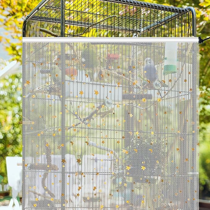 Bird Cage Seed Catcher, 60-118'' Large Bird Cages Cover, 31.5'' H Adjustable - Image 7