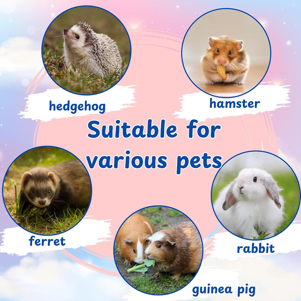 Hedgehog Hideout Tunnels with Bell Ball Toy, Hedgehog Tunnels with 2pcs Toys For Hedgehogs, Small Animal Tunnel Tubes Toy For Hamster Guinea Pig Chinchilla Rabbit, Hedgehogs Accessories (White Tunnel)