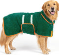 Bienbee Dog Bathrobe, Super Absorbent for Small to Large Dogs, Green XL