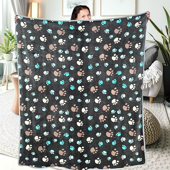 Dog Blankets for Large Dogs, Soft Fluffy Flannel Pet Blanket Mat Cover for Bed - Image 6