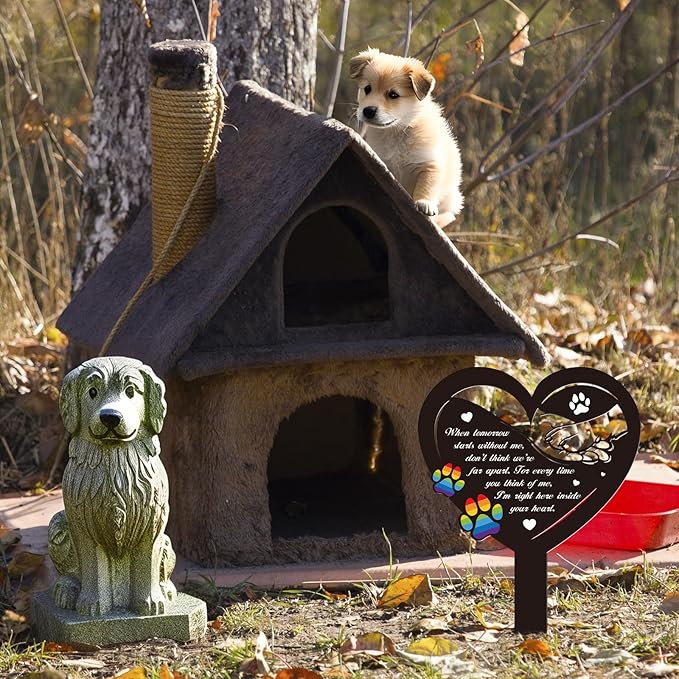 Grave Decorations for Cemetery Rainbow Bridge Dog Memorial Gifts Pet Grave - Image 6