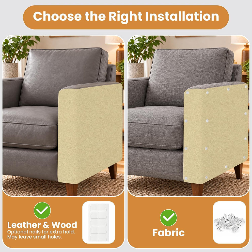 Cat Scratch Furniture Protector, Couch Protector from Cat Claws, Beige