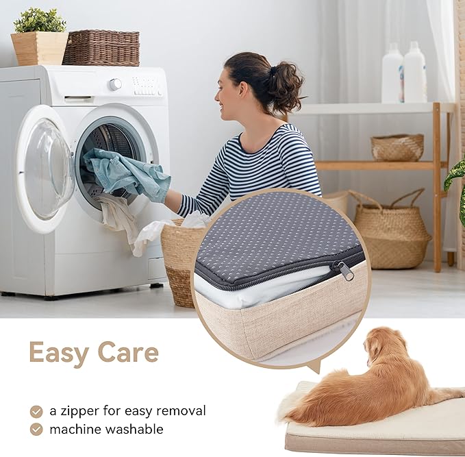 Memory Foam Large Dog Bed, Cooling Dog Beds - Image 5
