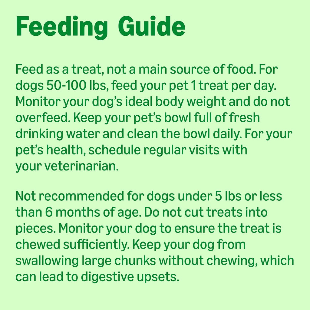 Amazon Basics Dental Dog Treats to Help Clean Teeth & Freshen Breath for Large Dogs, Unflavored, Per Pack: 24 Count, 2.25 pounds, 1 Pack