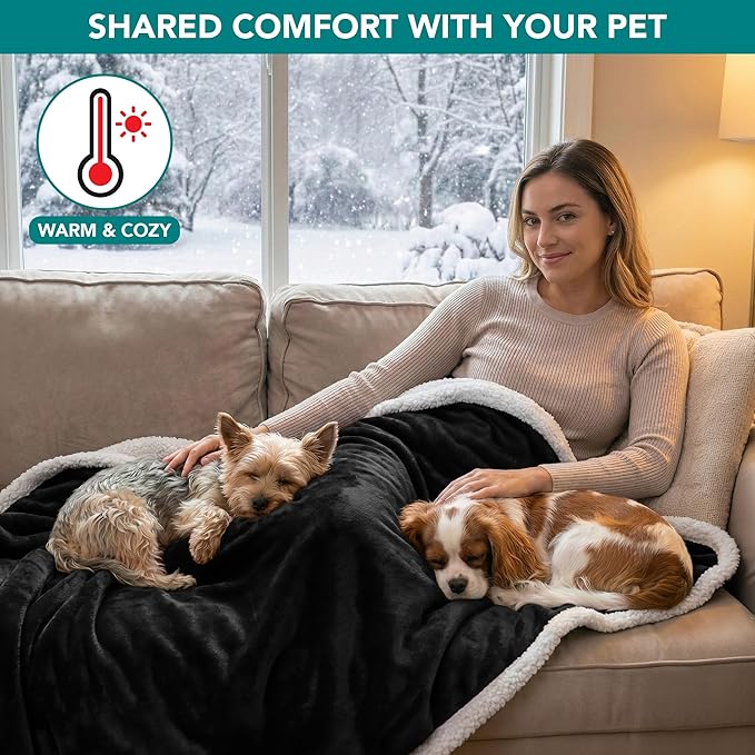 PetAmi Waterproof Dog Blanket for Small Medium Dog Puppy Cat Throw for Couch - Image 4