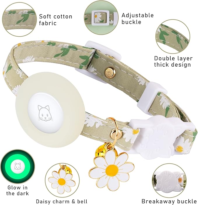 Airtag Cat Collar, JXFUKAL Kitten Collar Breakaway - Image 3