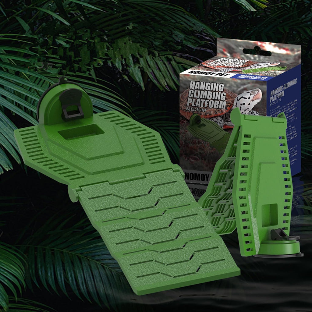 Large Turtle Basking Platform, Foldable Turtles Ramp, Turtle Resting Basking Dock Floating Décor, Plastic Tortoise Tank Climbing Ladder Terrace Hideouts for Frog Terrapin Reptiles