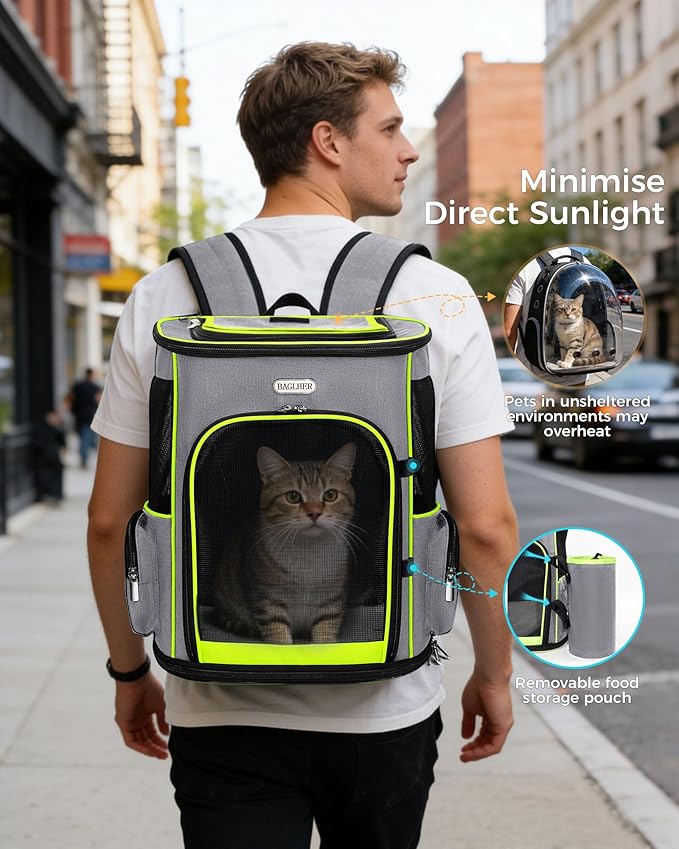 BAGLHER Expandable Cat Carrier Backpacks, Retractable Pet Carrier Backpack - Image 8