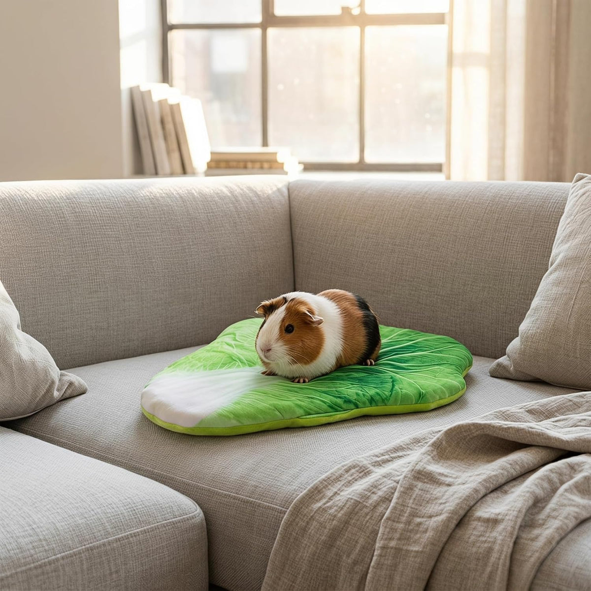 Homoyoyo Bunny Bed Mat Rabbit Sleep Pad for Small Animals Guinea Pig Blanket Thick Warm Cage Liner for Winter Soft Pet Bed Mat for Rabbit Hamster Squirrel 16.53 X 13.38 X 1.57 in 1 Pack