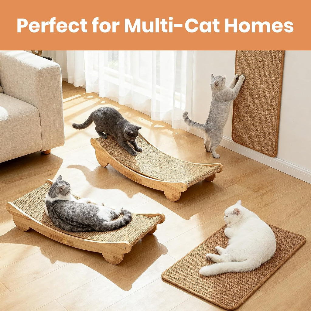 Extra Large 31.5" Cat Scratcher Bed & Mat Set