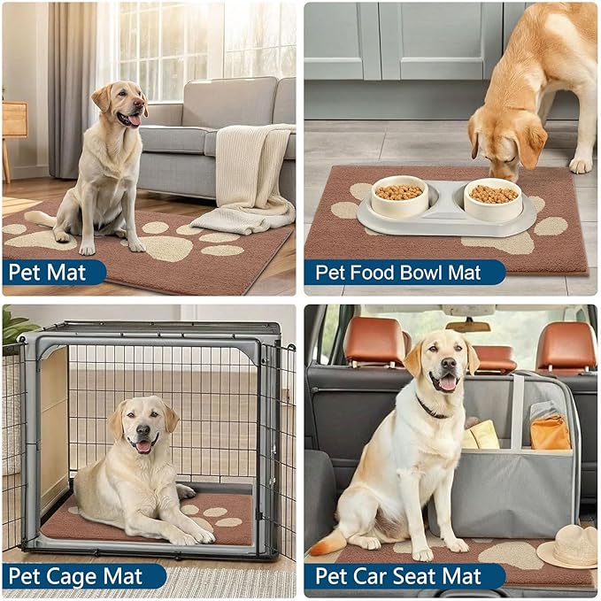Buganda Dog Door Mat for Muddy Paws, Absorbent Dirt Trapper Washable Indoor - Image 9
