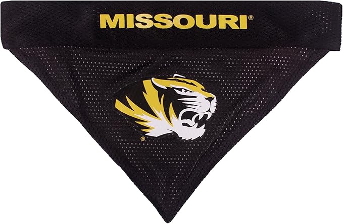 Pets First Collegiate Pet Accessories, Reversible Bandana, Missouri Tigers - Image 3