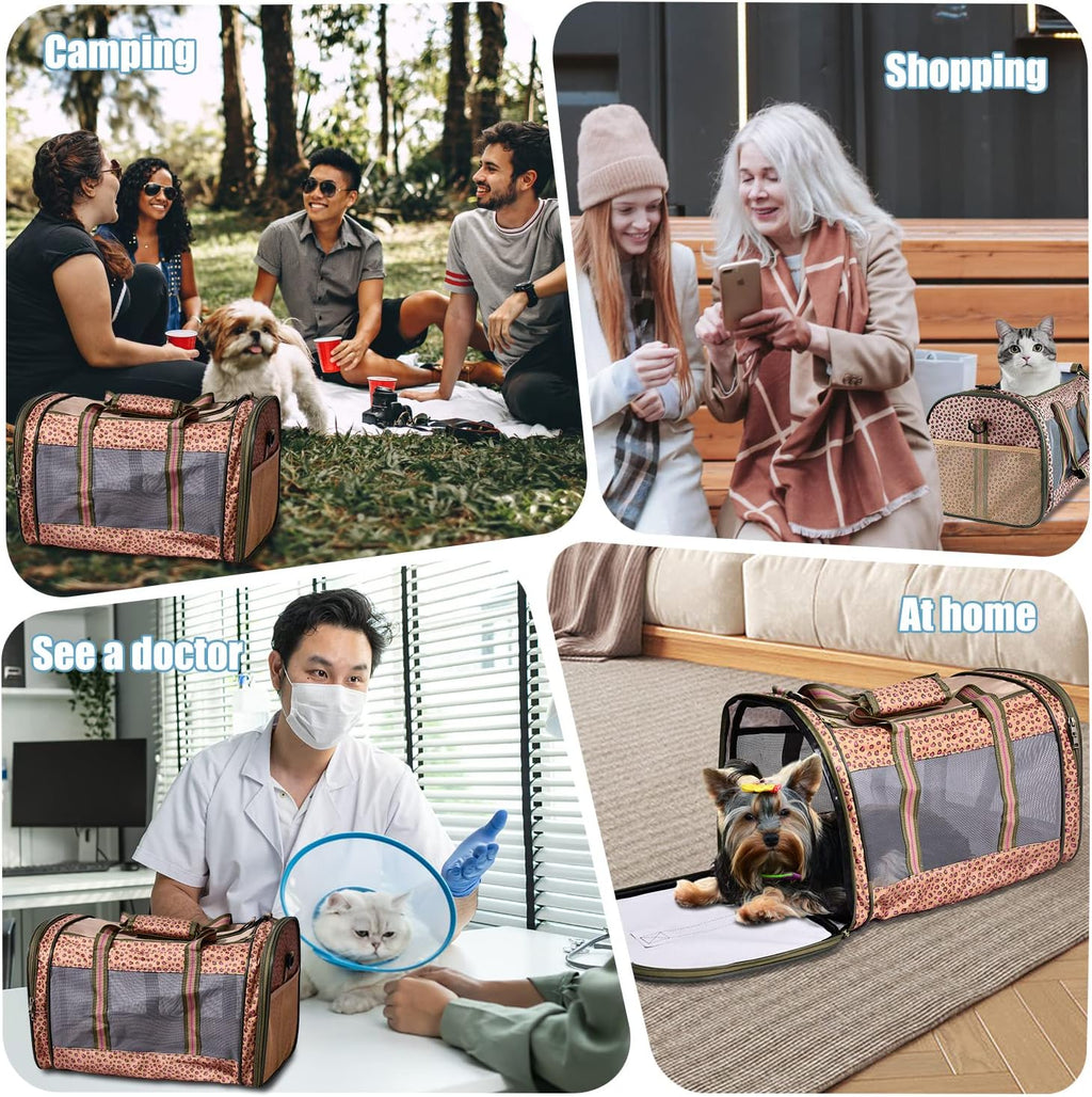 Soft-Sided Kennel Pet Carrier, Airline Approved Travel Handbag