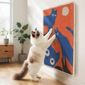 Sisal Cat Scratcher Mat Anti-Scratch Cat Scratching Pad with Adhesive Tape