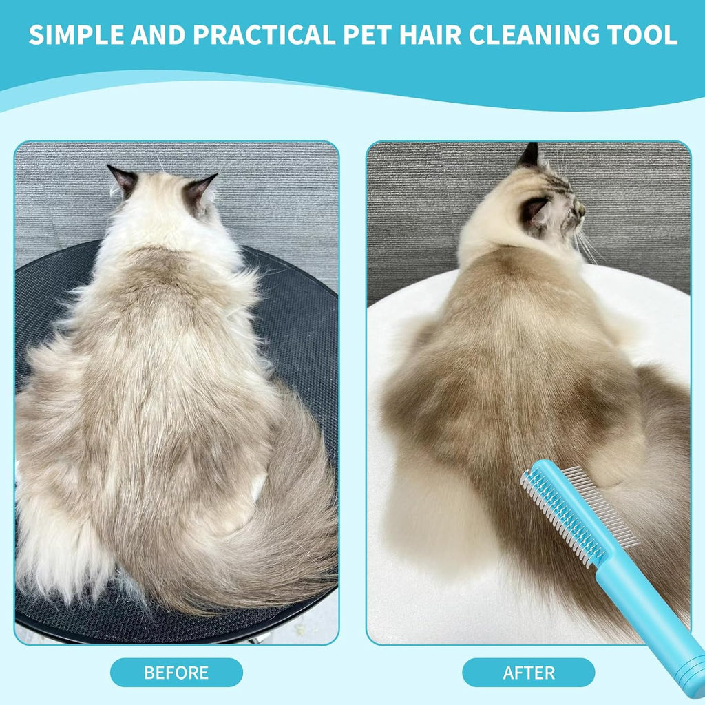 Dematting Comb & Hair Remover Glove, Pet Grooming Tools for Dogs & Cats