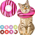 Cat Cone Collar Soft, Cute Cat Donut Collar After Surgery, Adjustable Kitten by Unknown