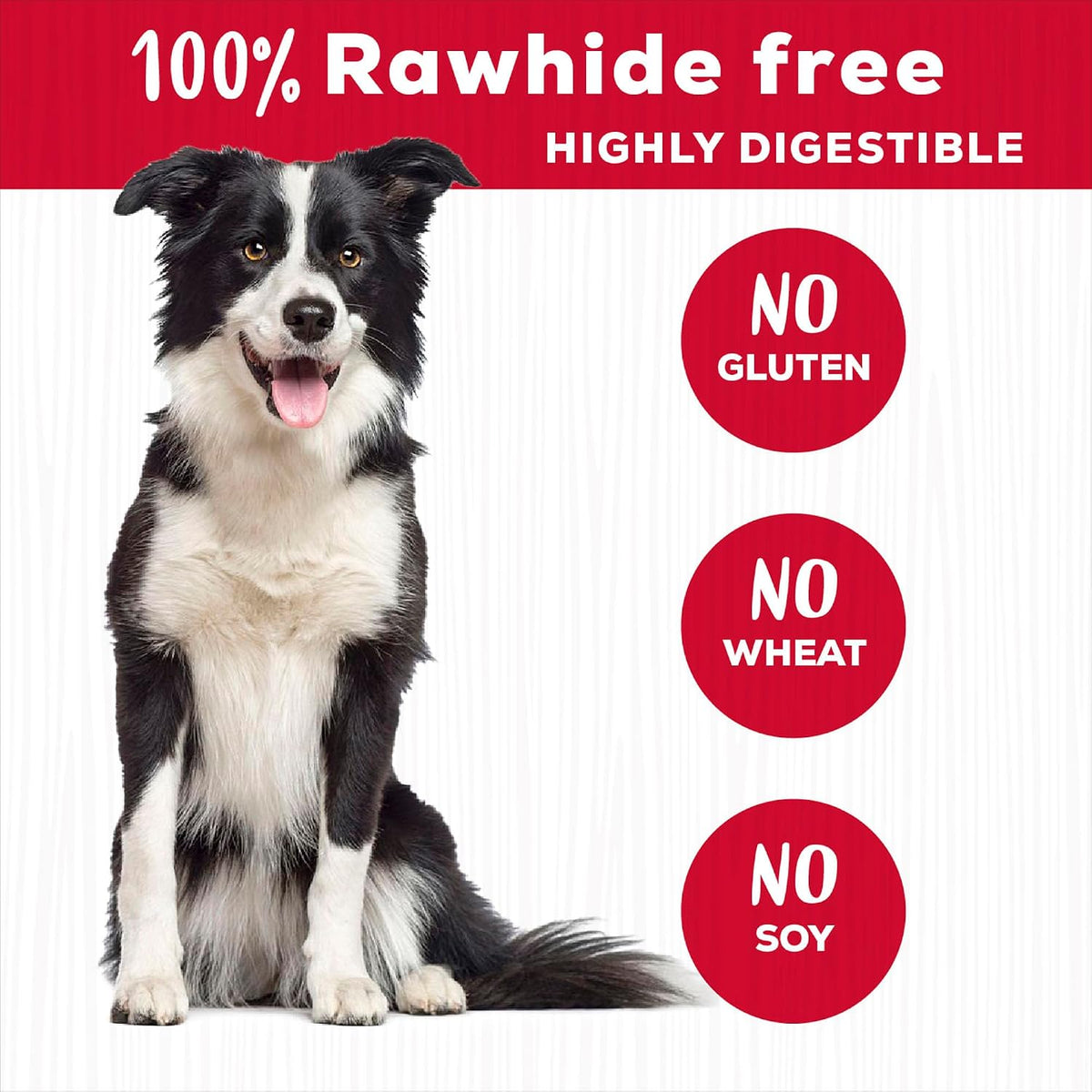 Country Kitchen Rawhide Free, Beef Rings Dog Chews, 21 Count