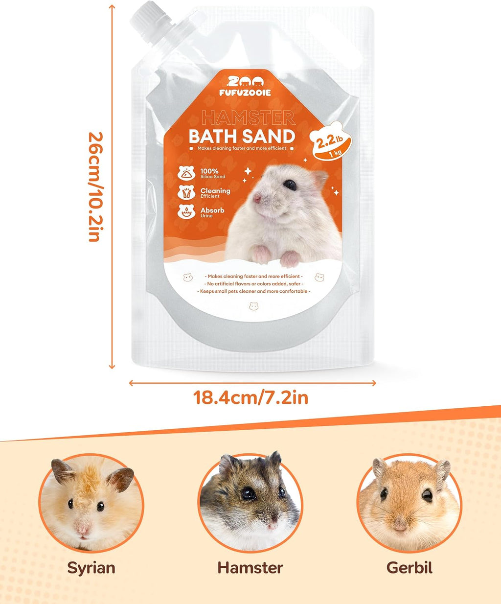 35oz Hamster Sand, Low-Dust Potty Litter