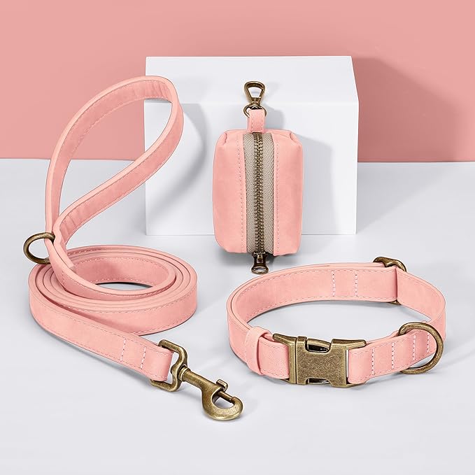 Didog Soft PU Leather Dog Collar, Stylish Quick Released Dog Collars - Image 5