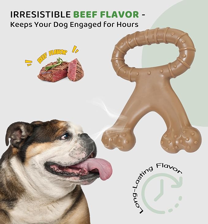 Durable Dog Chew Toy for Aggressive Chewers, Indestructible Nylon Bone - Image 5