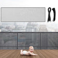 Hosuly Banister Guard Balcony Netting, 15 x 3 ft, Black, 1 Set
