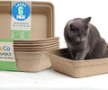 CallieCo Disposable Cat Litter Boxes Large 6 Pack Leak Resistant