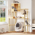 Corner Cat Tree for Automatic Litter Box, 6 Tier Cat Tower, 61''H