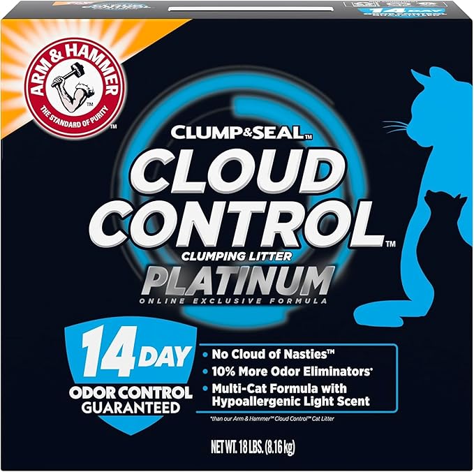 ARM & Hammer Cloud Control Platinum Cat Litter, Hypoallergenic, 14-Day Odor by ARMHAMMER