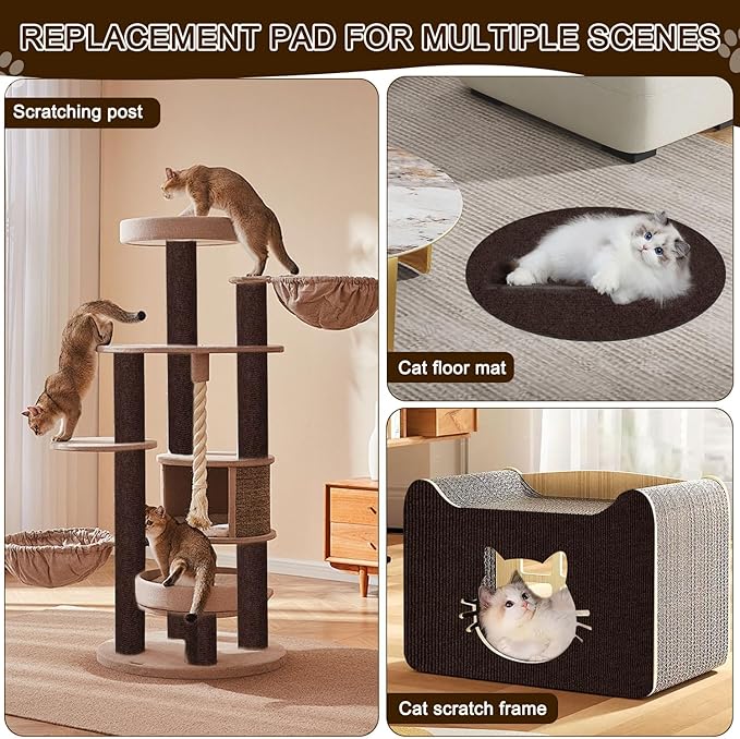 Cat Scratch Mat, 118.5"x15.9" Trimmable Self-Adhesive Cats Scratch Carpet - Image 5