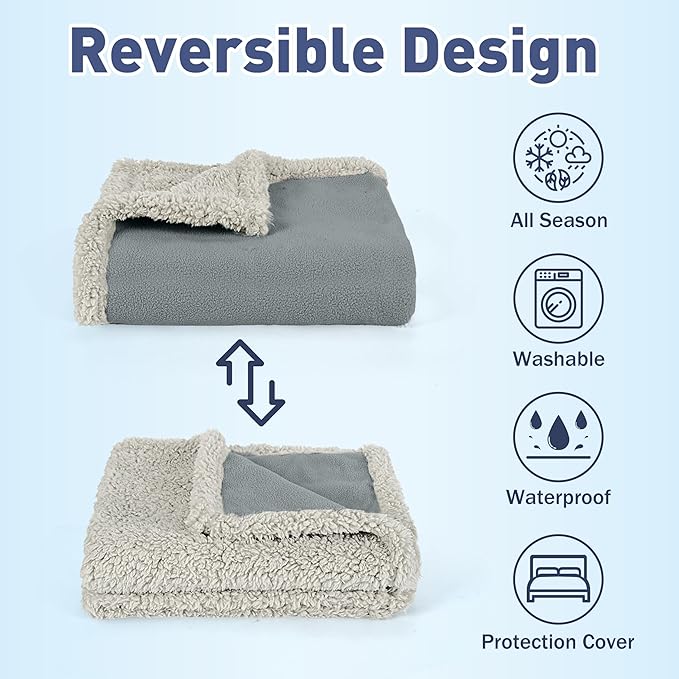 Kritter Planet Waterproof Dog Blanket, Reversible Water Proof Pet Blanket - Image 2