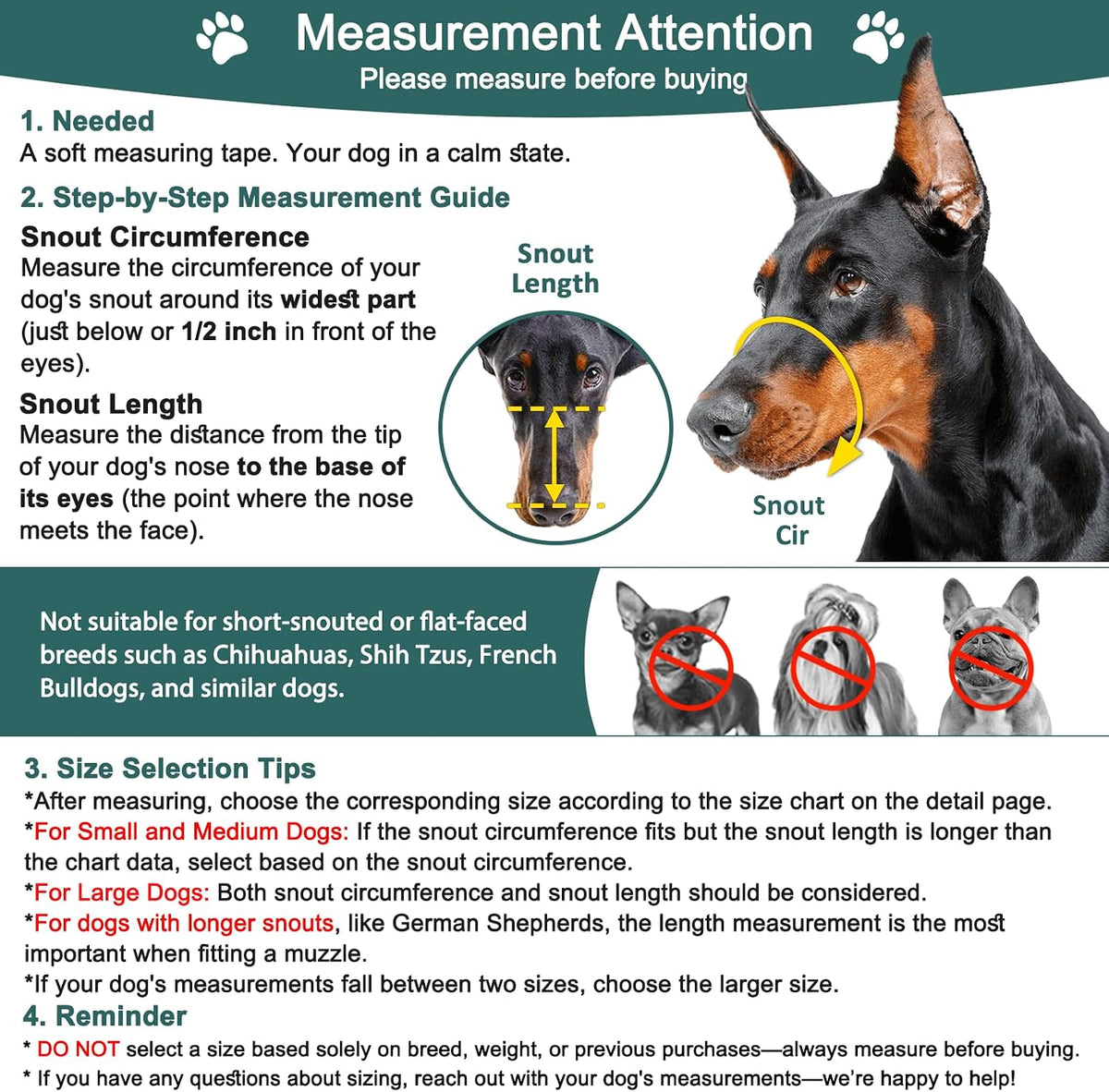 BARKLESS Basket Dog Muzzle for Small Medium Large Dogs to Prevent Biting