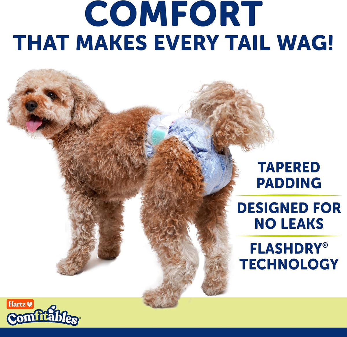 Hartz Disposable Dog Diapers, Size S 36 count, Comfortable & Secure Fit, Easy to Put On