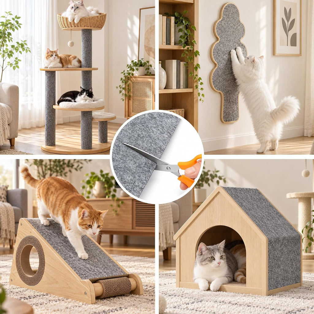 Cat Scratch Furniture Protector, Couch Protector from Cat Claws, Grey