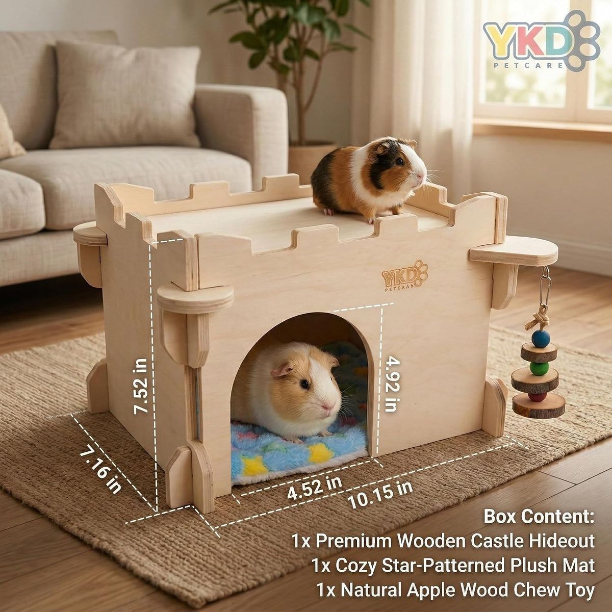 YKD Castle Chinchilla House, Guinea Pig Hideout