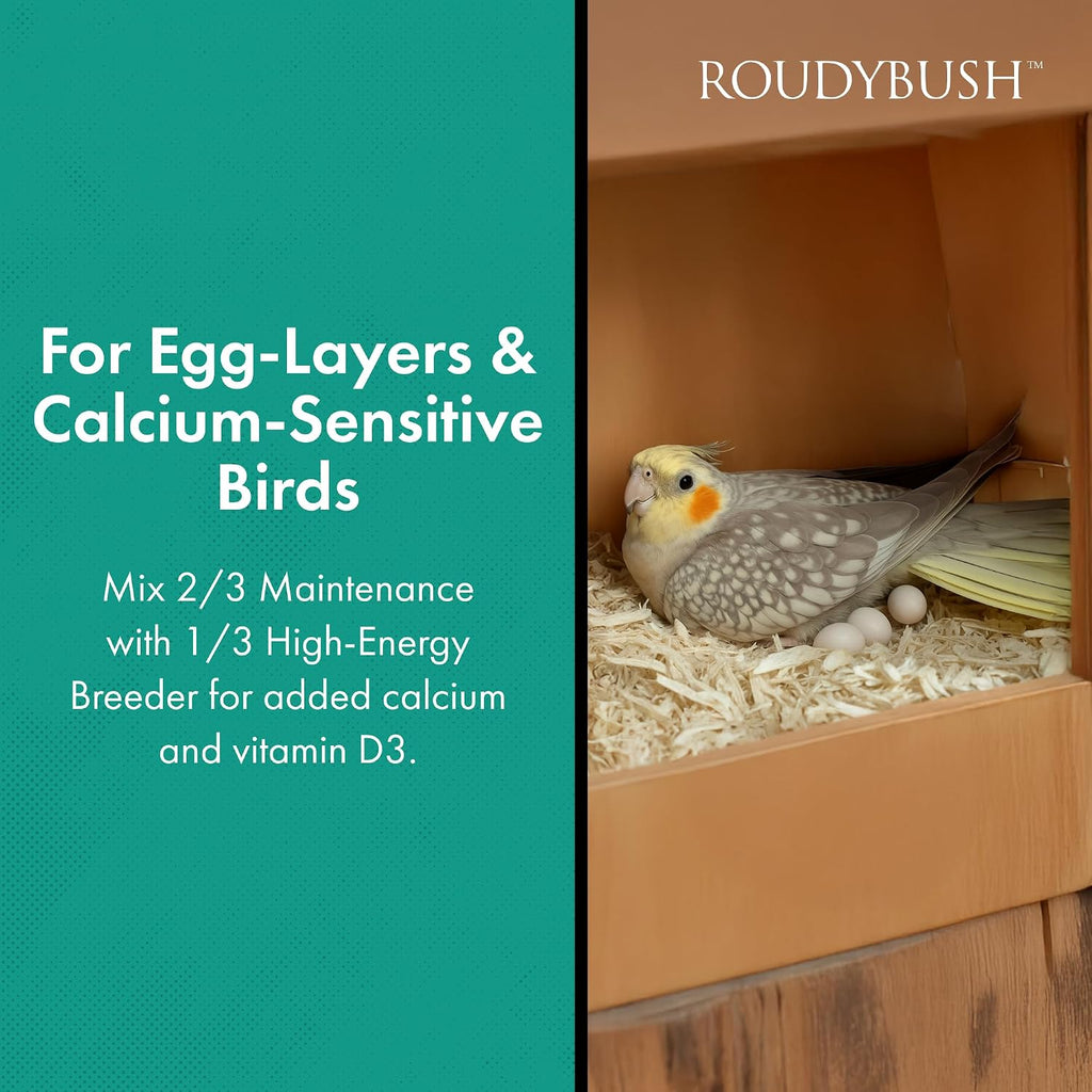 RoudyBush California Blend Bird Food, Mini Pellets, 10 lb