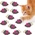 SunGrow 12 Pack Cat Crinkle Mice, 6x1.5 Inch Mice by SunGrow