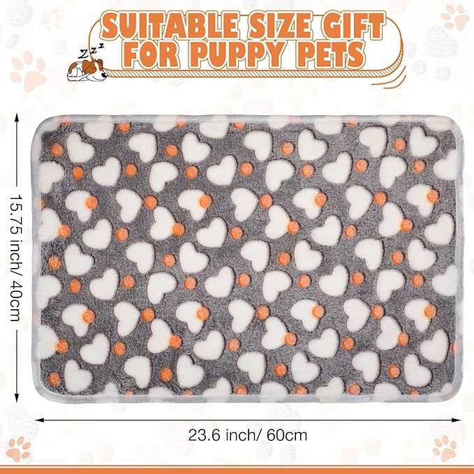 Chumia 18 Pcs Fleece Puppy Blanket Bulk, Soft Warm Pet Blanket - Image 2