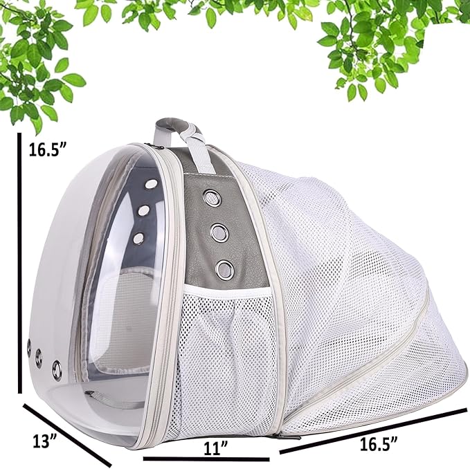 Expandable Carrier Backpack for Kitten Bunny and Small Puppy, Vented - Image 2