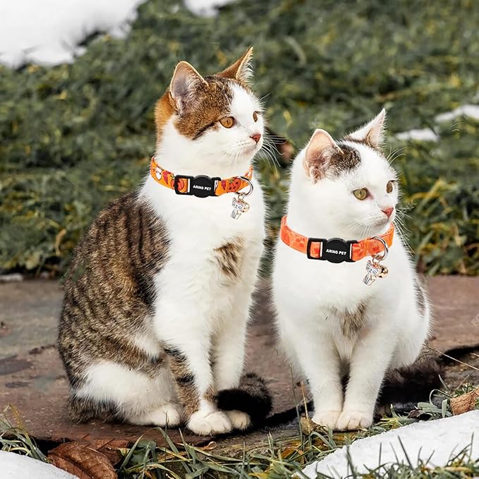 ARING PET 2 Pack Fall Cat Collars-Cute Cat Collar Breakaway - Image 6